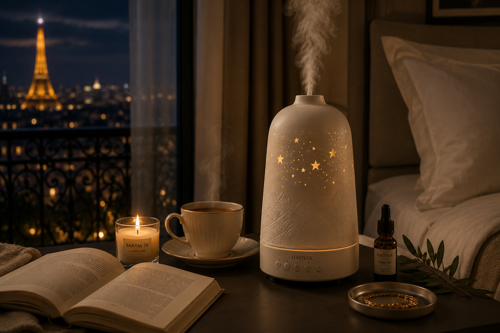 HAOVIA n.º 1 Difusor aromático de cerámica – Colección Hotel de lujo