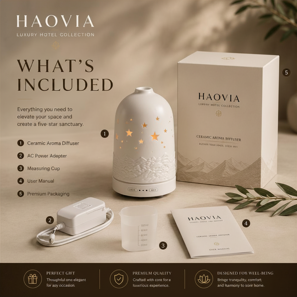 Haovia No.1 Ceramic Aroma Diffuser – Luxury Hotel Collection