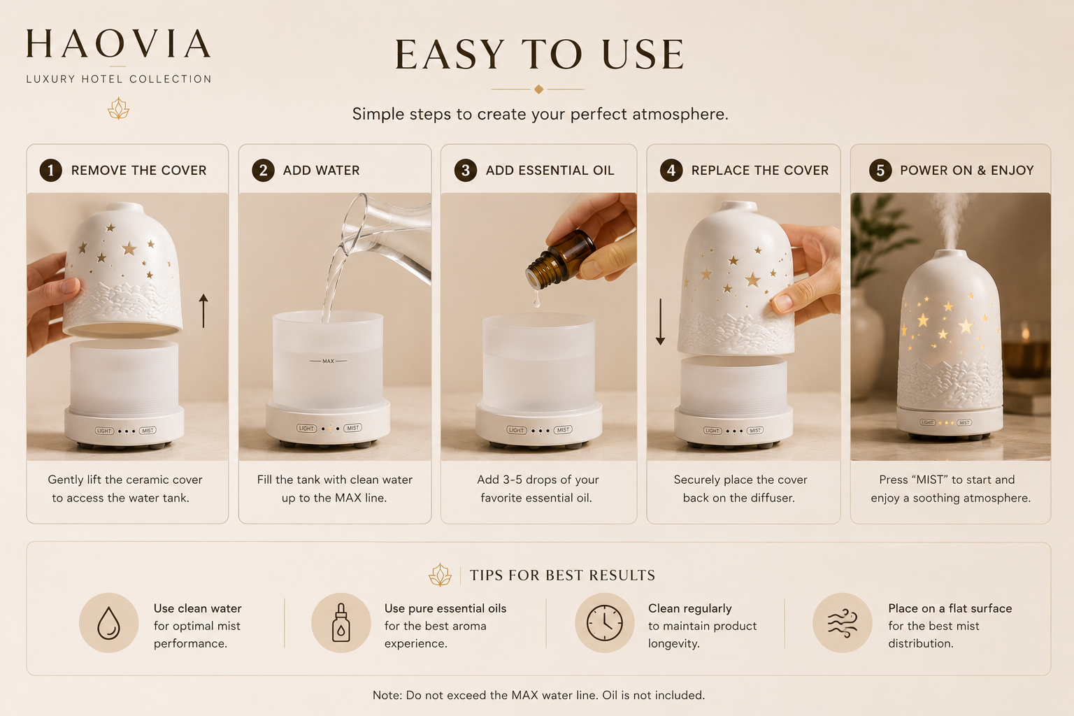 Haovia No.1 Ceramic Aroma Diffuser – Luxury Hotel Collection
